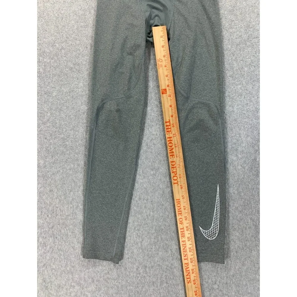 Nike Dri Fit Full Length Compression Tights Pants‎ (Girl's Medium) Silver